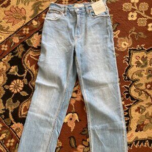 Abercrombie & Fitch the ankle straight ultra high rise